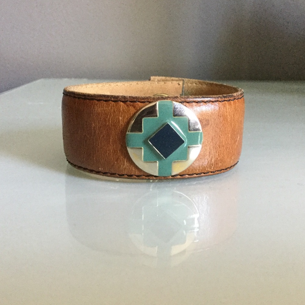 Handmade Leather Bracelet From Recycled Materials